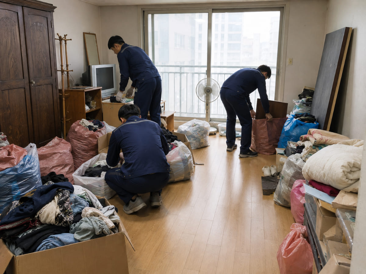 구미집정리 전문업체 집정리 작업 현장